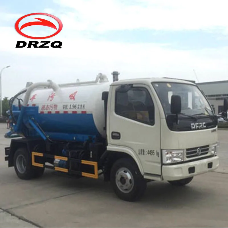 Dongfeng, вакуумный септический резервуар 4*2, грузовик для всасывания сточных вод на продажу