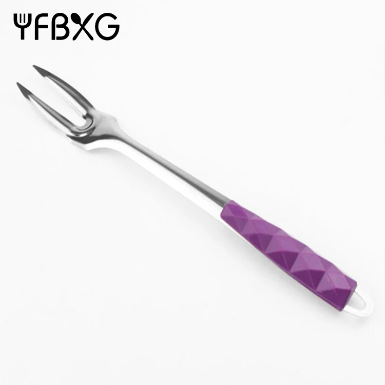 Набор кухонной утвари из нержавеющей стали с пурпурной мозаикой бакелитовой пластиковой ручкой