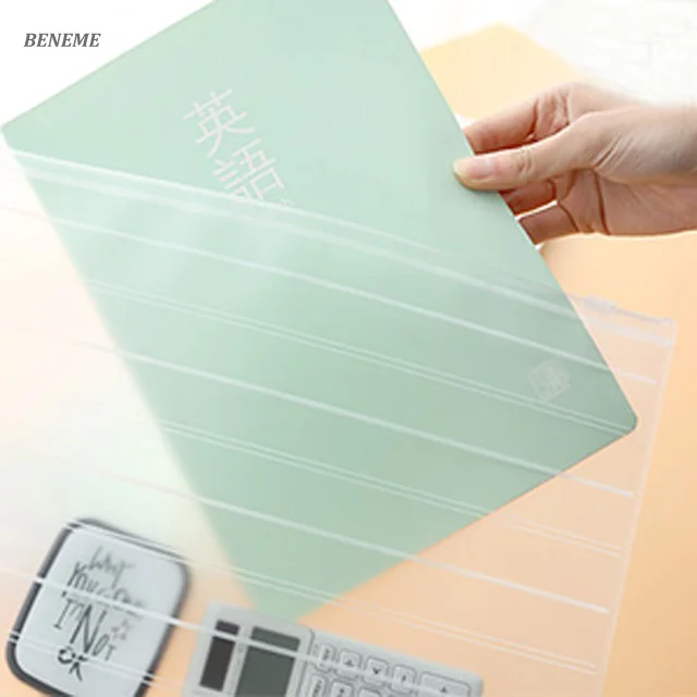 Custom Bulk Frosted PVC A4 Transparent Colored Plastic Folder Supplier