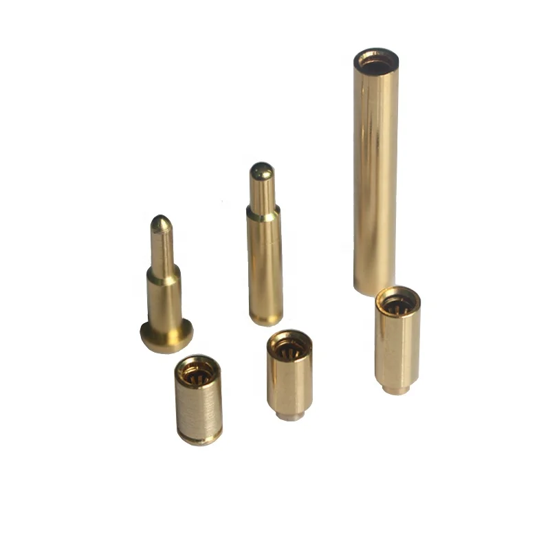 Right angle 1X4pin 2.54mm spring loaded pogo pin connector series