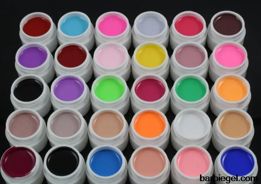 30 Pure Colors Uv gel Set Builder Gel for nail art gel set nail polish kit