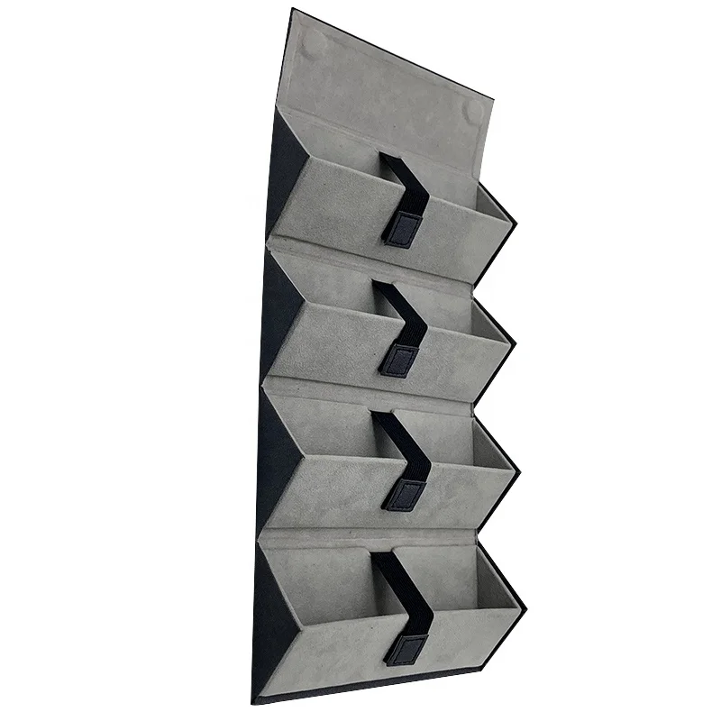 Портативный органайзер для солнцезащитных очков с 4 отделениями, футляр для хранения очков и очков