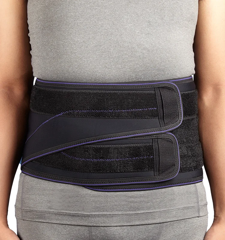 
Professional Convenient Brush Fabric Sport Support Black Posture Correction Lumbar Back Support 