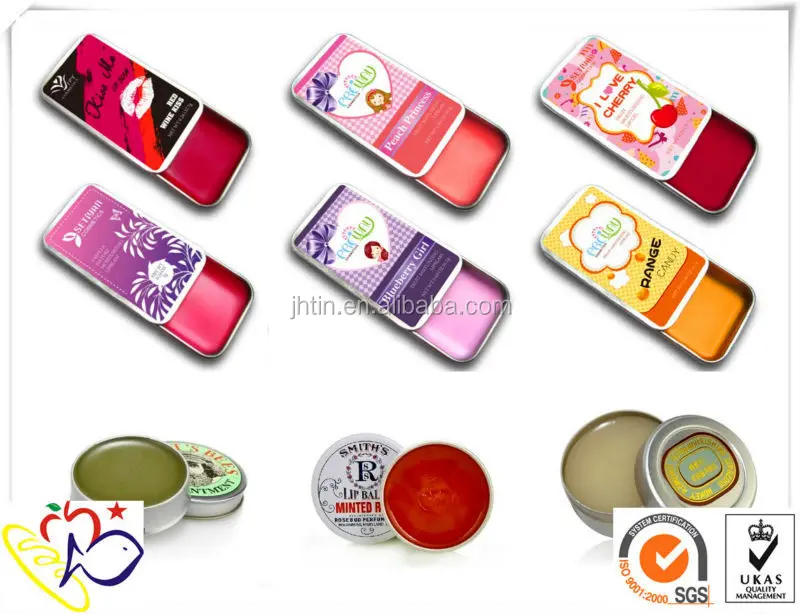 hot sale eos lip balm container/ empty slide box packaging for lip balm