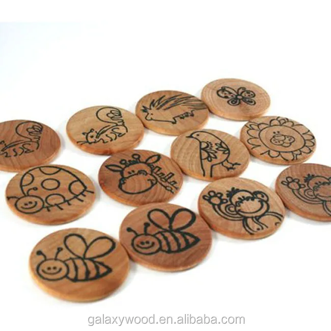 Wholesale Custom Wooden Coins for Montessori and Waldorf Games