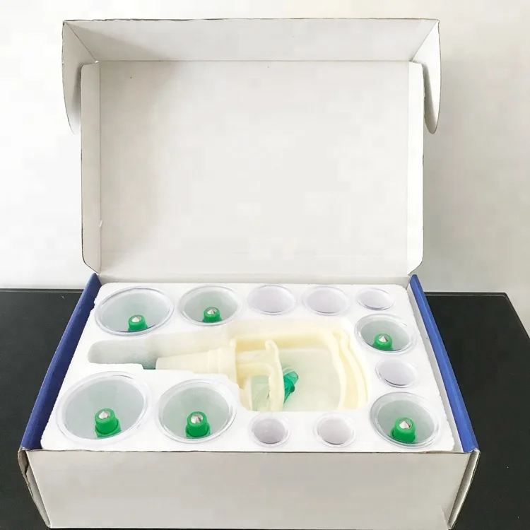 Cupping Vacuum Cupping Set Traditional Chinese 12 Cups Transparent English Treatment Chinese Medical Acupuncture Class I