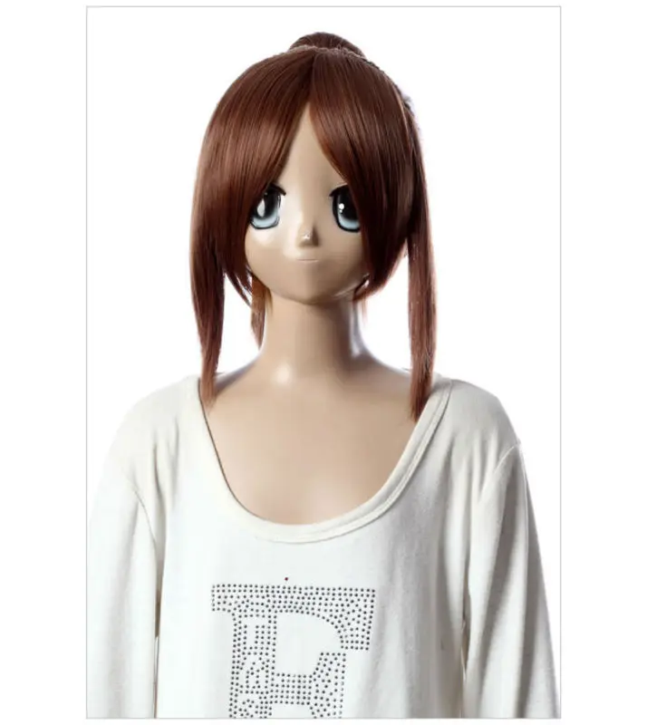 Китайский старинный костюм коричневый парик