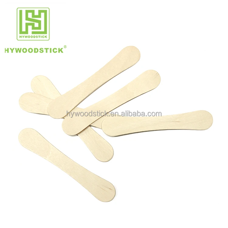 Disposable Wooden Magnum Ice Cream Cheese Taste Spoon Popsicle Sticks  100% birch wood Biodegradable
