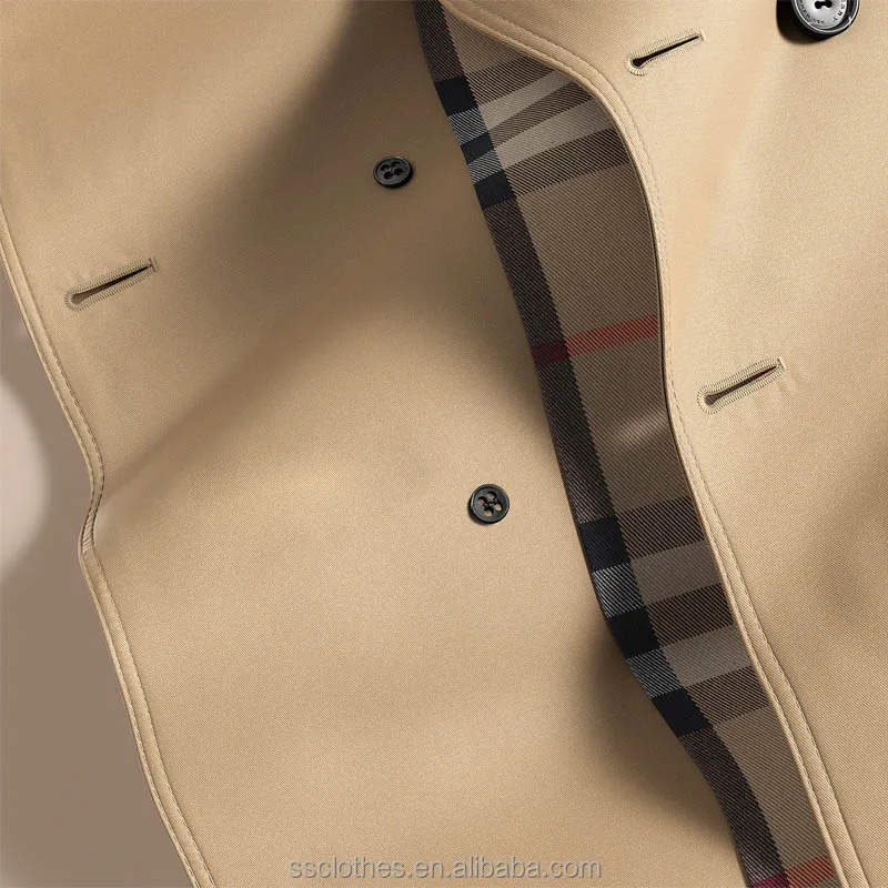 
Long trench coat gothic style clothing classic coat for men 