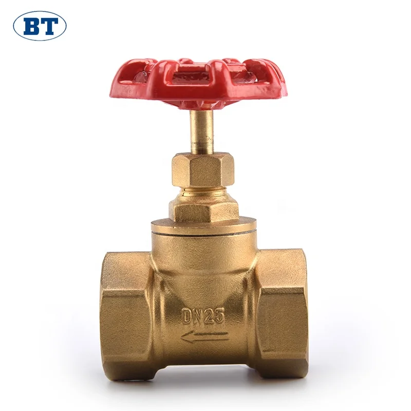 
BT4001 good market locking brass 3 way gate valve/stop valve 