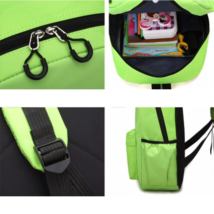 
custom logo schoolbag children pure color custom school backpack wholesale 