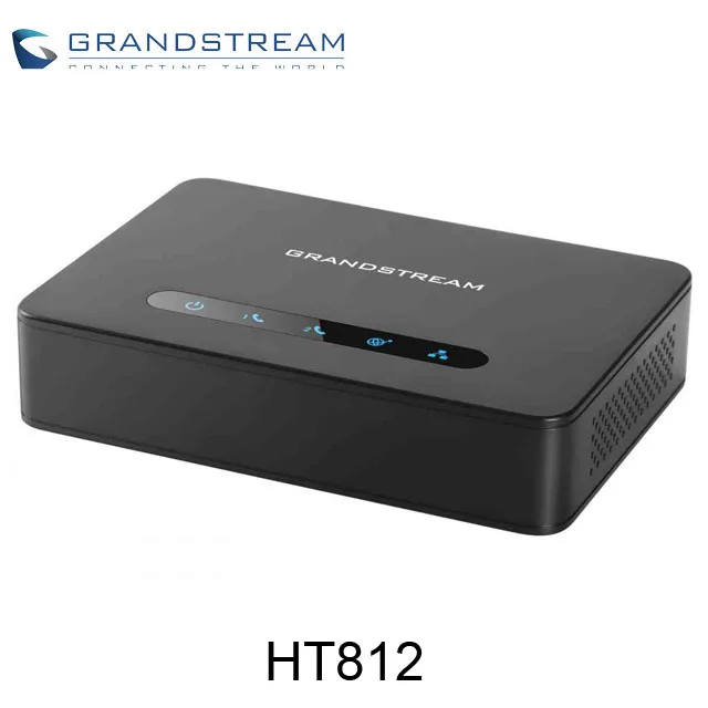 Original Grandstream HT812 IP PBX System Analog Telephone Adapter