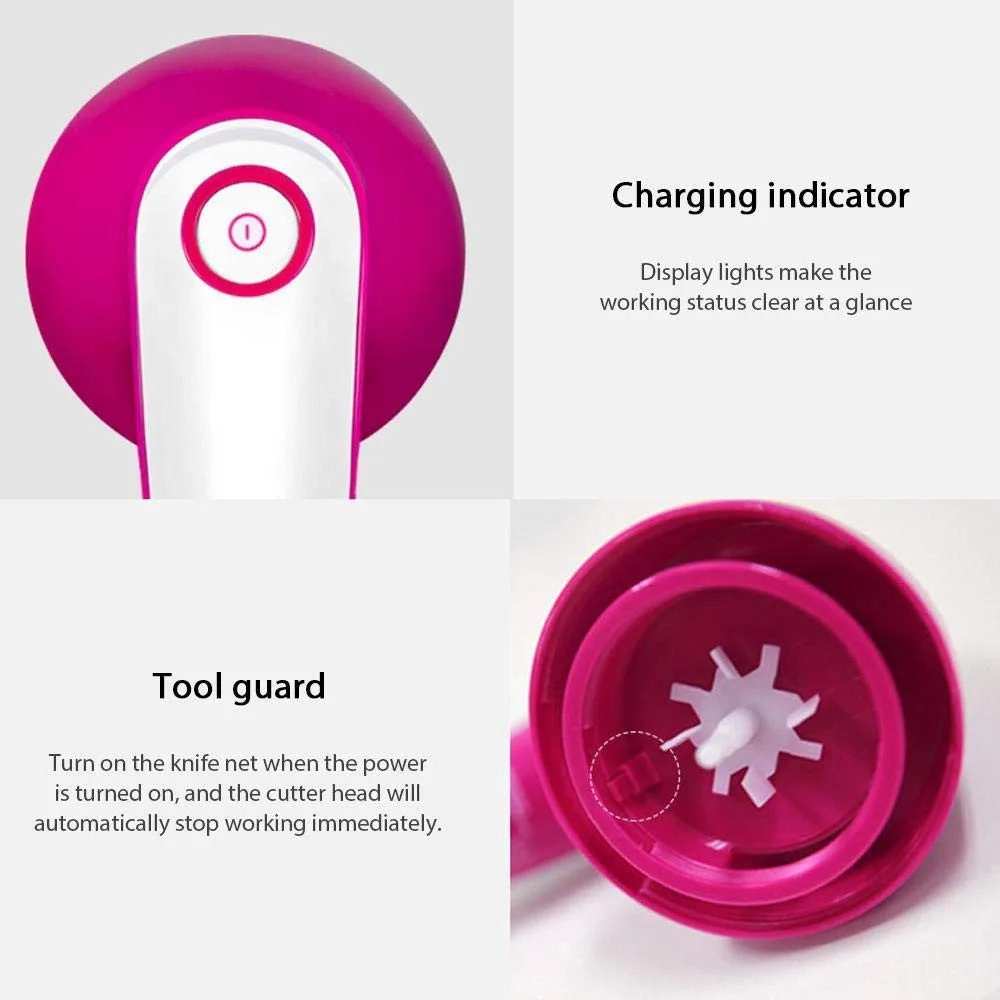 
Fabric Shaver Rechargeable Electric Lint Remover Pilling Remover Fluff Fuzz Bobble Shaver Defuzzer for Wool Sweater Clothes 