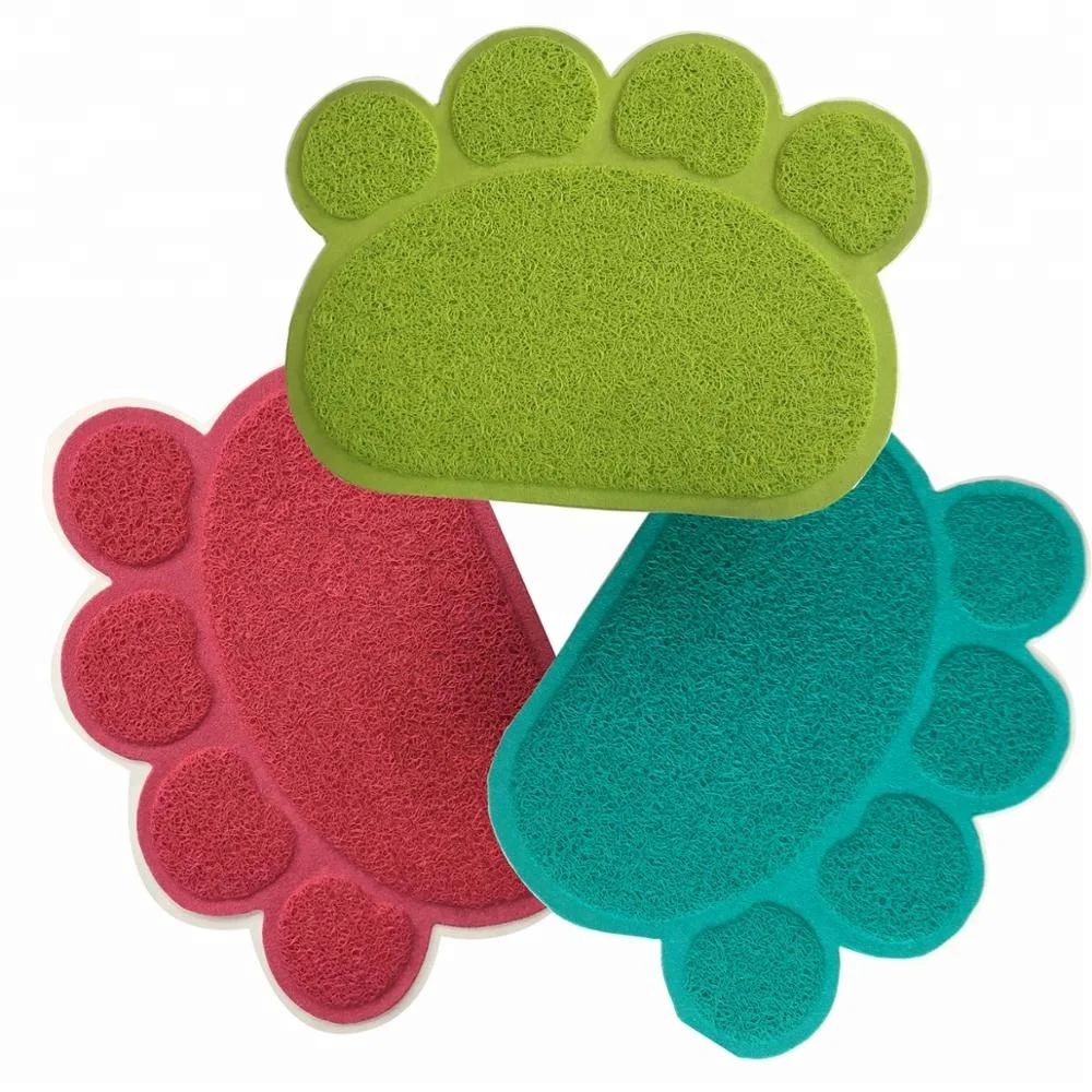 
Comfortable Lovely Soft Food Pvc Pet Cat Floor Mat 