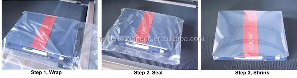 Fully Automatic Film Cutting Sealing Machine With L Type Bar Sealer For PVC POF PE Centerfolded Shrink Packaging Film