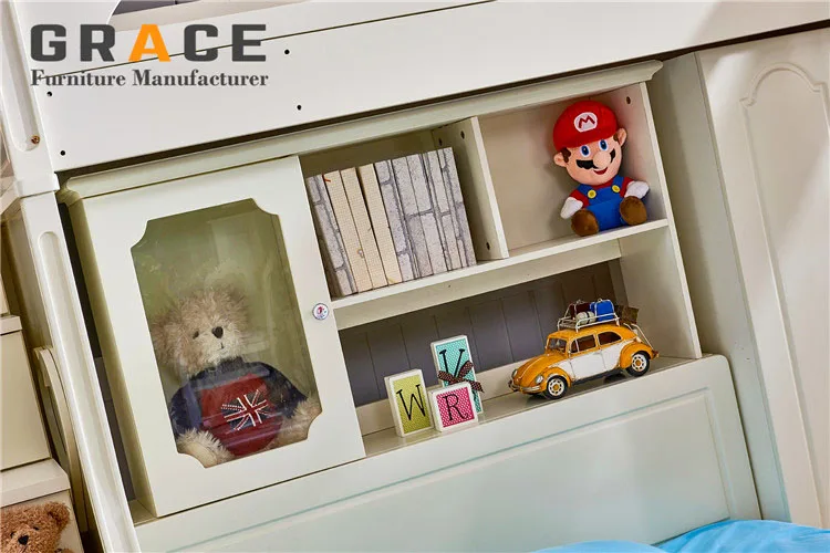 kids bunk bed set children bedroom furniture