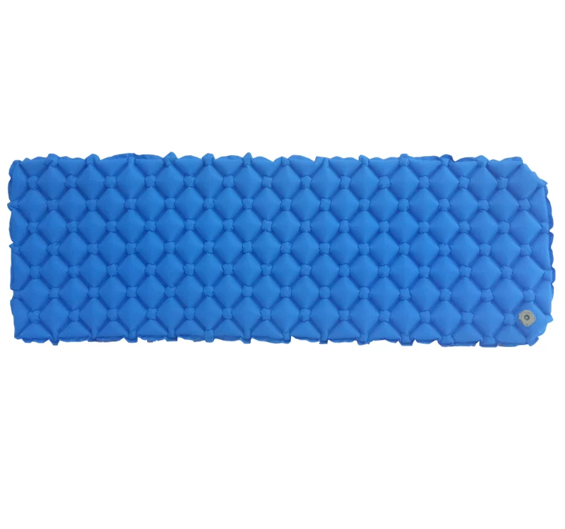 Rectangle Portable sleeping hiking camping pad air filled inflating mattress