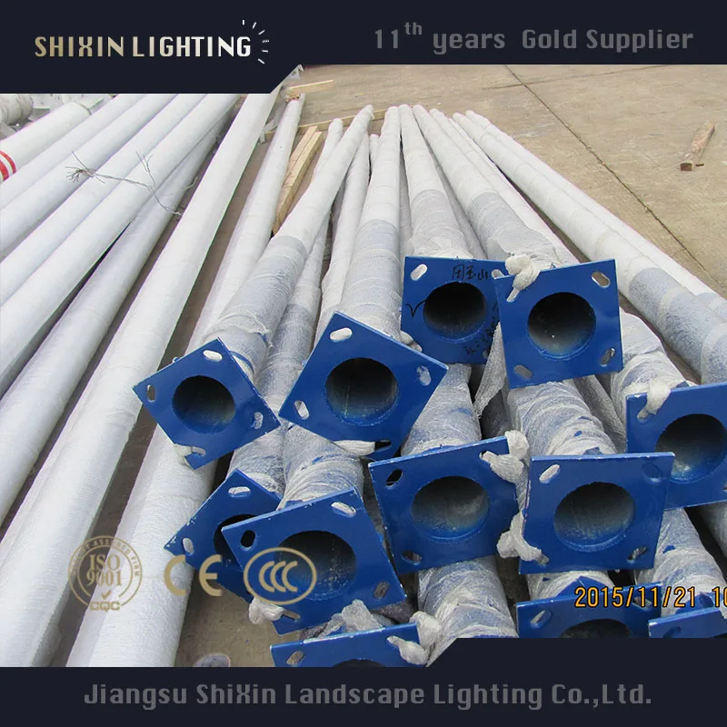 
Cheap galvanized steel pipe street lighting pole 