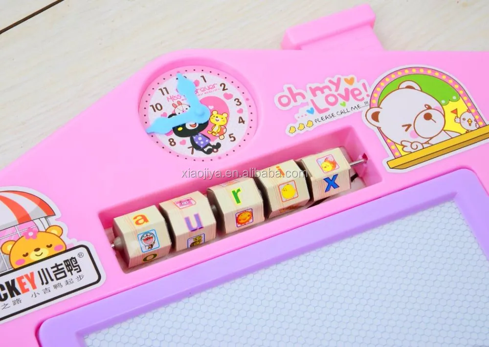 Latest Arrival Kids Stationery Colorful Magnetic Drawing Board Plastic for Kids Blue Pink CN;ZHE DUCKEY Unisex 5703 64