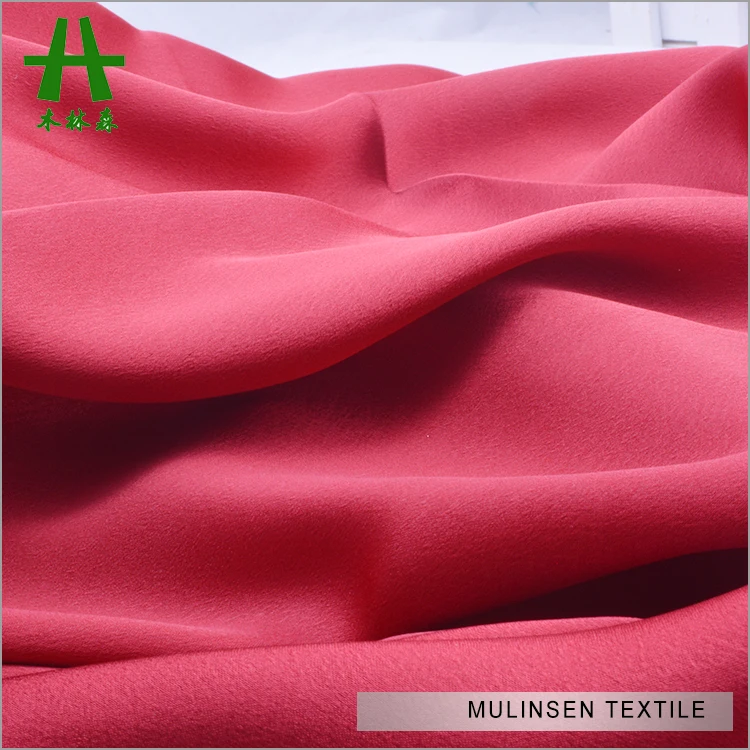  Mulinsen текстиль высокое качество однотонная крашеная ткань блестящий жоржет Платья для подружек невесты шифоновая
