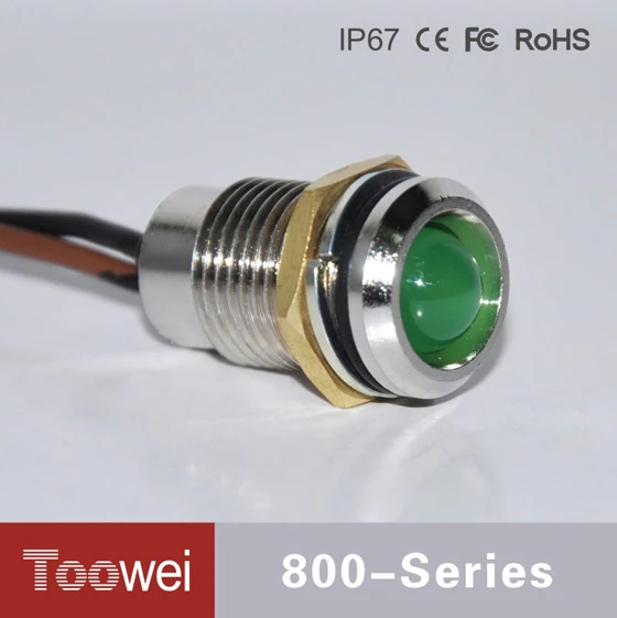Toowei 12mm Z800 Series 2-220VDC/VAC IP67 led pilot lamp indicator light