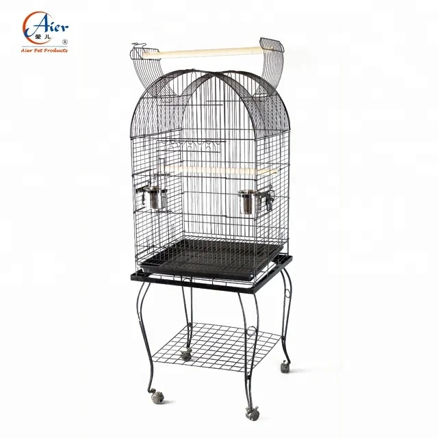 Wrought Iron Breeder Accessories Acrylic Finches Hanging Stand Folding For Birds Cages Big Breeding Flight Extra Large Bird Cage