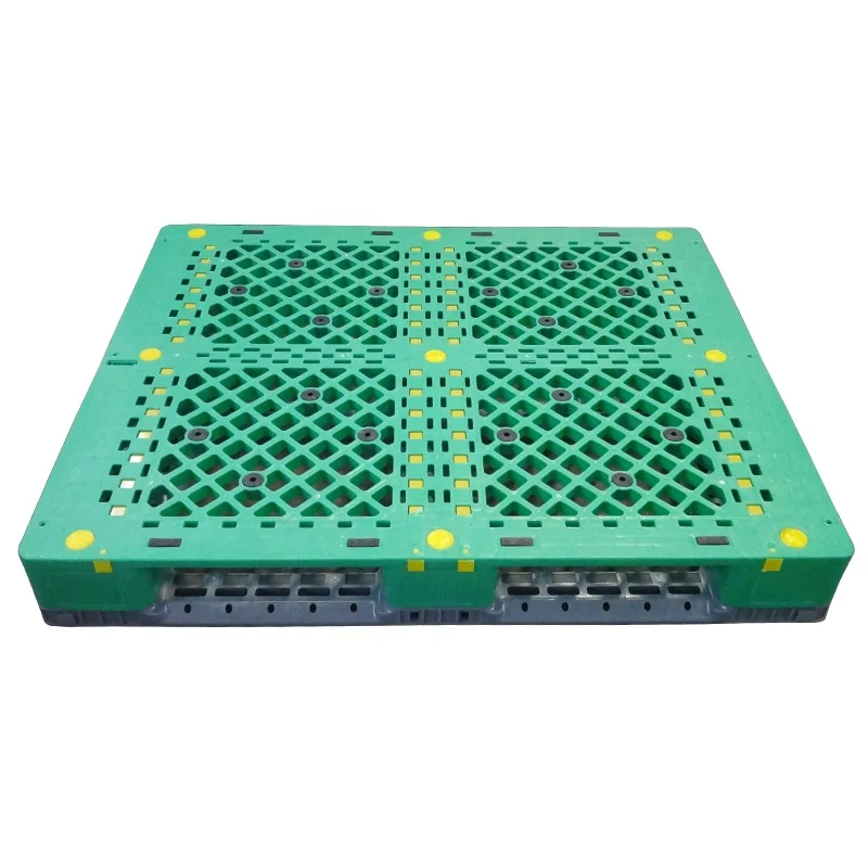 1200*1000*150 Heavy Duty ChipPlastic Pallet  Racking In China  Reinforce 8 steel pipes Euro pallet