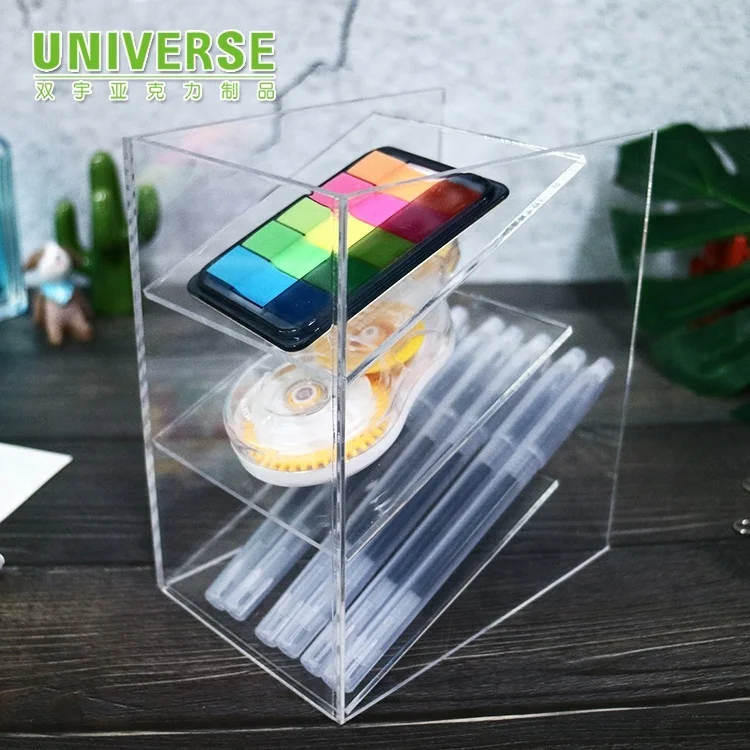  Продажа с завода UNIVERSE держатель для файлов из оргстекла аккуратный индивидуальный акриловый Органайзер хранения документов канцелярский стеллаж