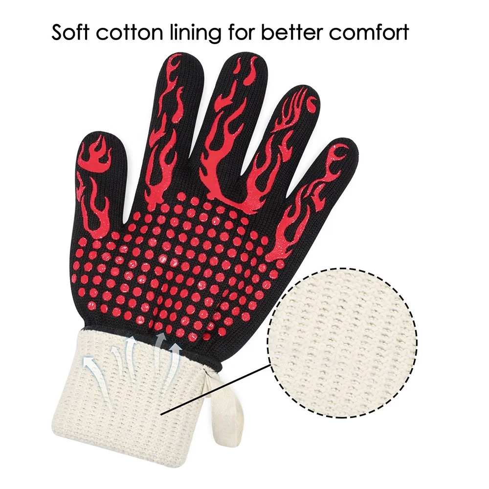 
932 F Extreme Heat Resistant Gloves For Kitchen Cooking 