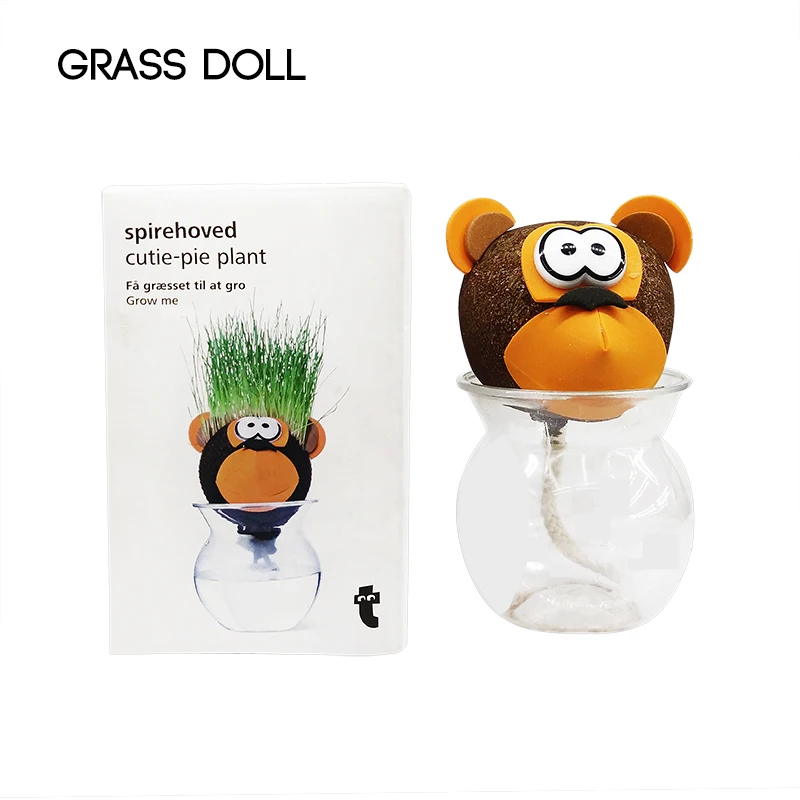 Рекламные подарки трава голова животные формы смешной Тигр Слон панда леопардовые игрушки