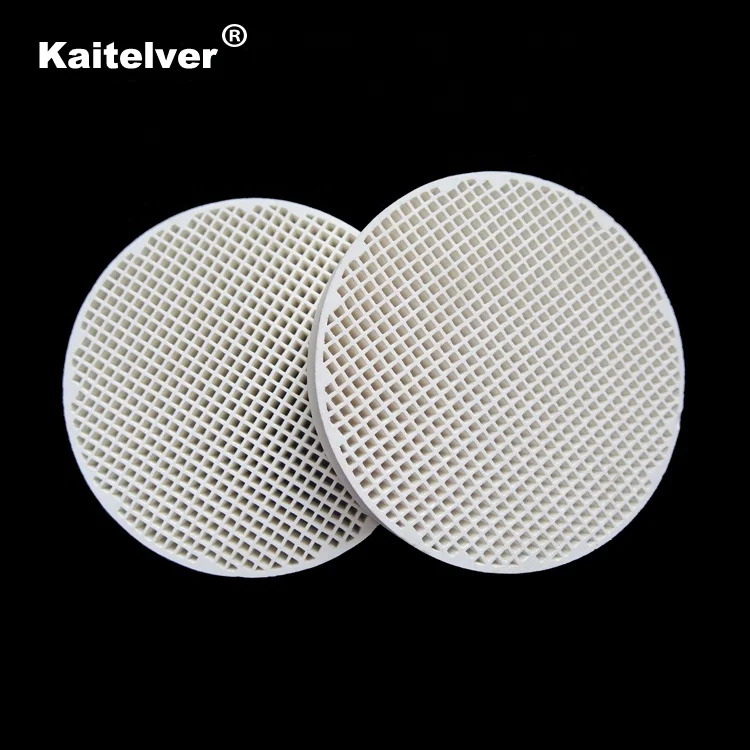 Various sizes straight hole ceramic honeycomb filter slice for aluminum & iron molten filtration