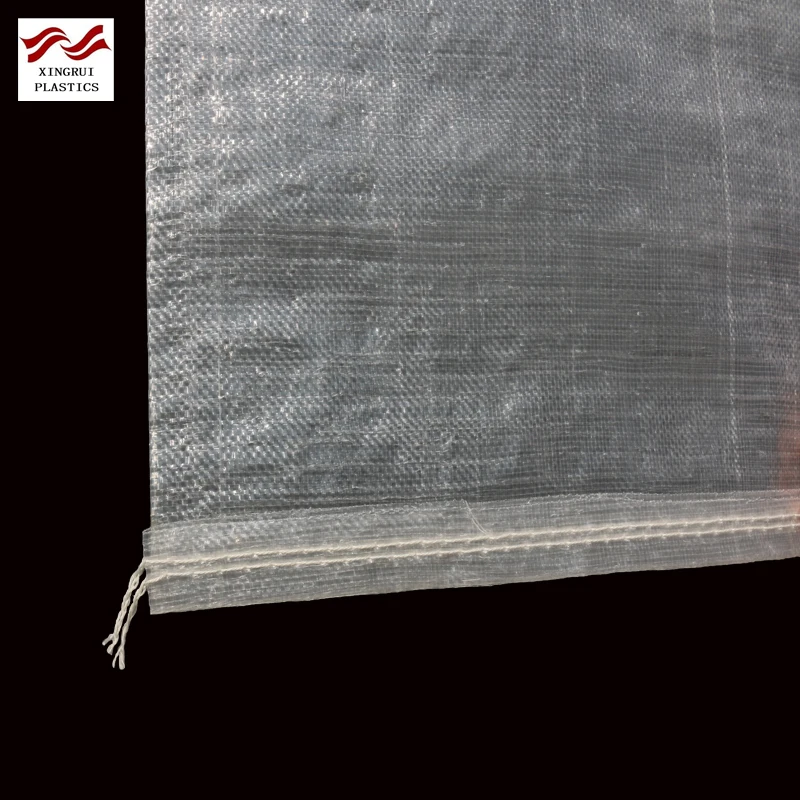 
25kg 50kg transparent plastic PP/PE woven sacks bags for packing rice food potato vegetable 