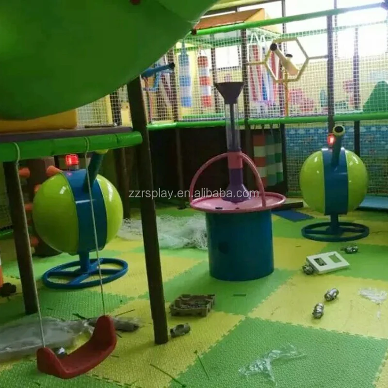 kids amusement park theme playground cannon ball air blaster game