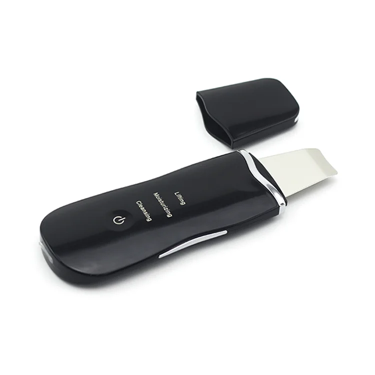 Portable Rechargeable Ultrasonic Skin Spatula Cleaning Home Use Skin Peeling Scrubber