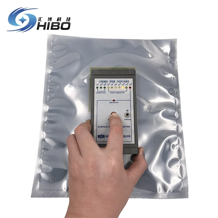 ESD Zip Lock Bag / ESD Bag / Anti-static Shielding Bag Electronic Offset Printing SK Antistatic CPP Zipper Top Accept 10e6-10e9