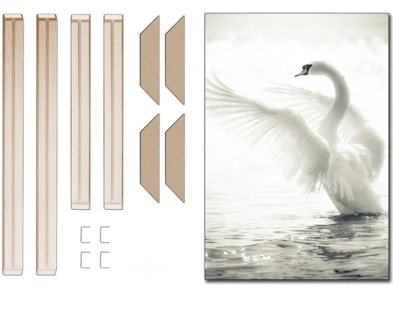 Твердый деревянный профессии холщовая рама Набор для живописи масляными красками, Wall Art любые размеры доступны