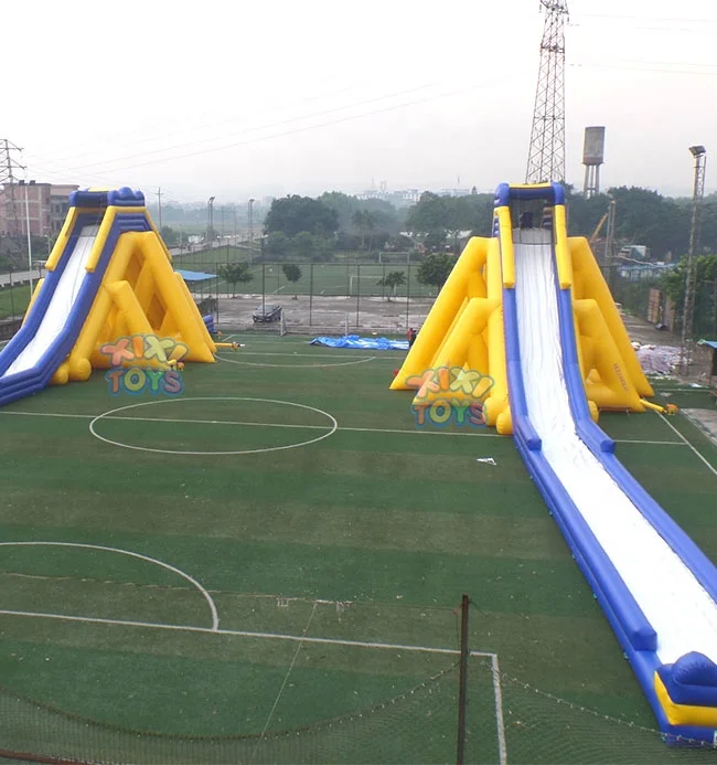 XIXI Commercial grade 35m Large Inflatable Splash Water/Wet Slide