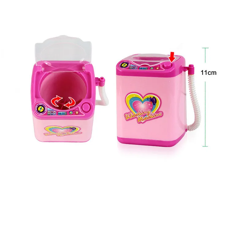 Wholesale electric toy washing machine washing powder puff makeup brush can dehydrate and drain