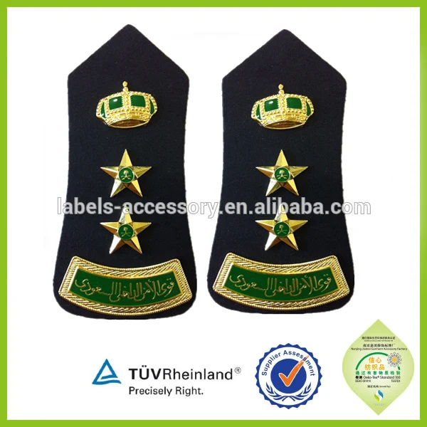 Wholesale Custom Black Army Uniform Epaulettes