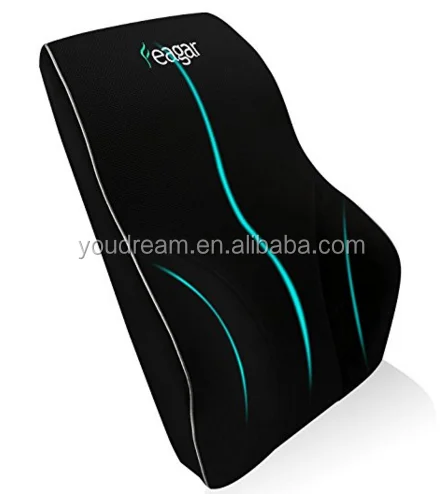 3DMesh Car SeatCushion,Breathable & Ergonomic OfficeChair,wheelchair and CarSeat Memory FoamOrthopedic Lumbar Support Pillow