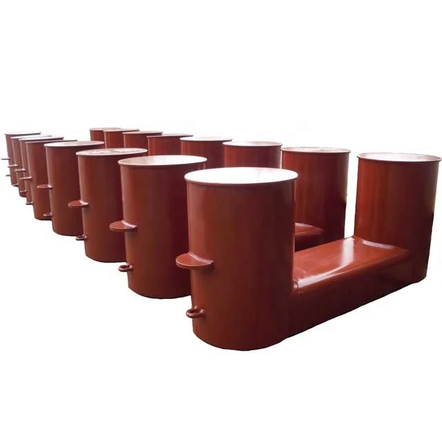 Marine DIN82607 Double Steel Pipe Bollard