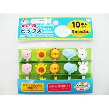 
Hot Selling Party Supplies Cute Animal Shaped Bento Picks Food Picks fruit forks 