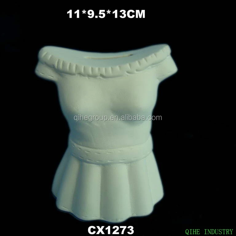 Unpainted Miniature Ceramic Reindeer Figurines White Ceramic Bisque