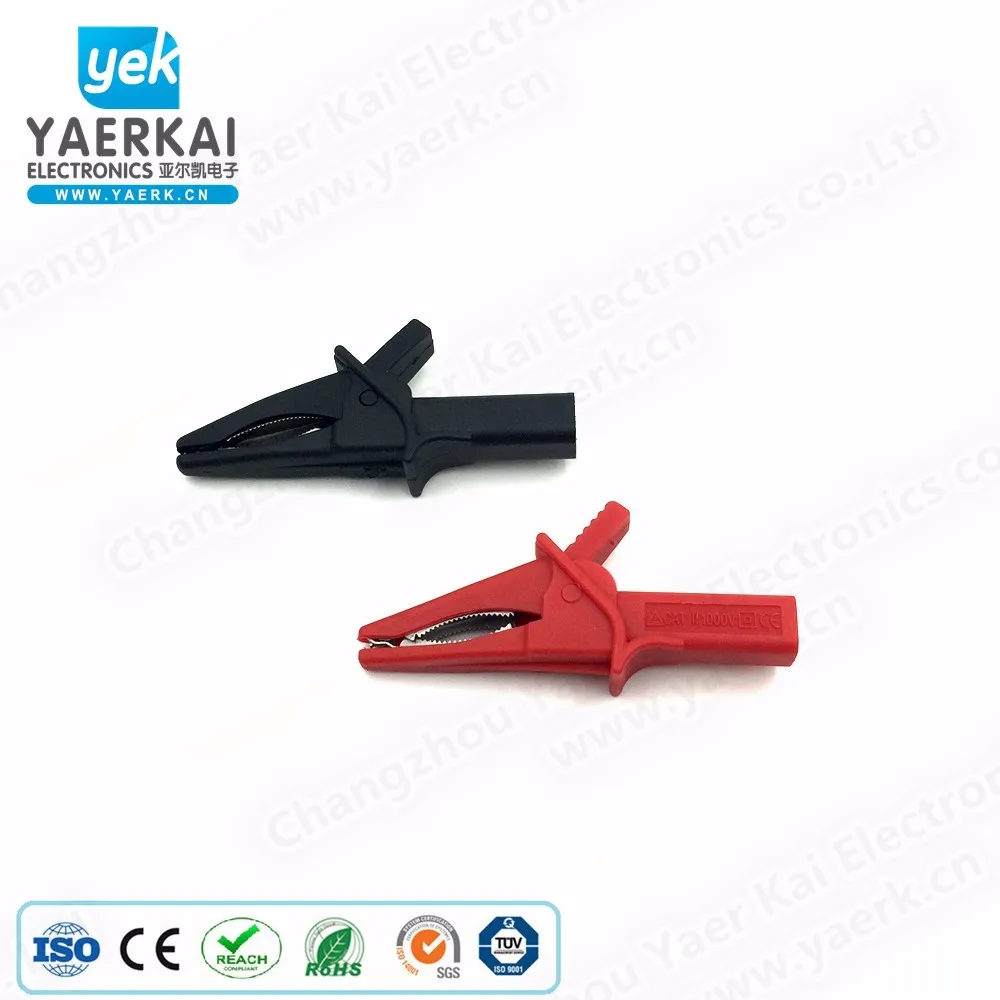 
30A 1000V safety alligator clip battery test clip for sale 