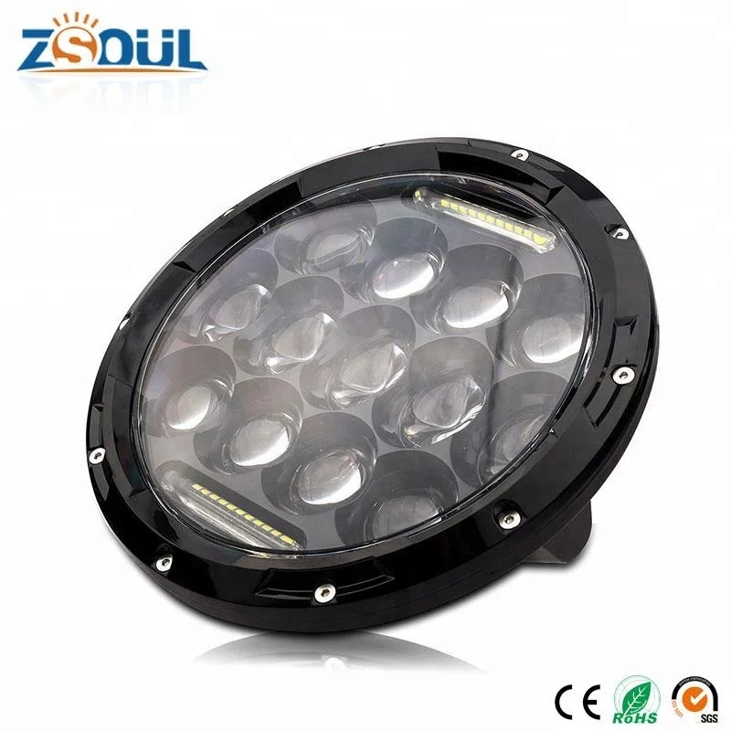 DRL 7 inch светодиодные фары с высоким низкий функцию луча для Jeep Wrangler мотоцикла Harley Hummer