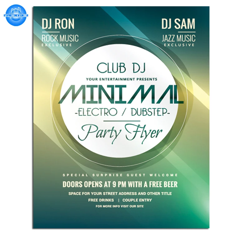 Cheap custom poster printing high end full color printing