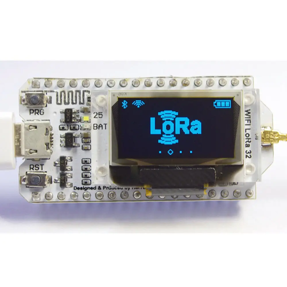 Макетная плата ESP32 LoRa SX1278, 0,96 дюйма, синий OLED дисплей, Wi-Fi, комплект Lora 32, модуль IOT, 433 МГц
