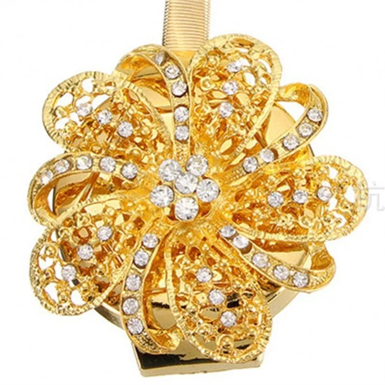 
Crystal Flower Home Decorate Magnetic Window Buckle Curtain Clip 