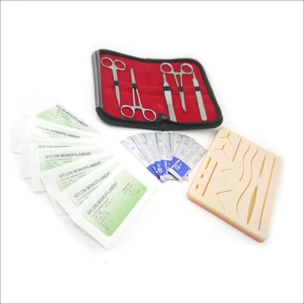 surgical suture pad with wounds for medical students practice/suture kit