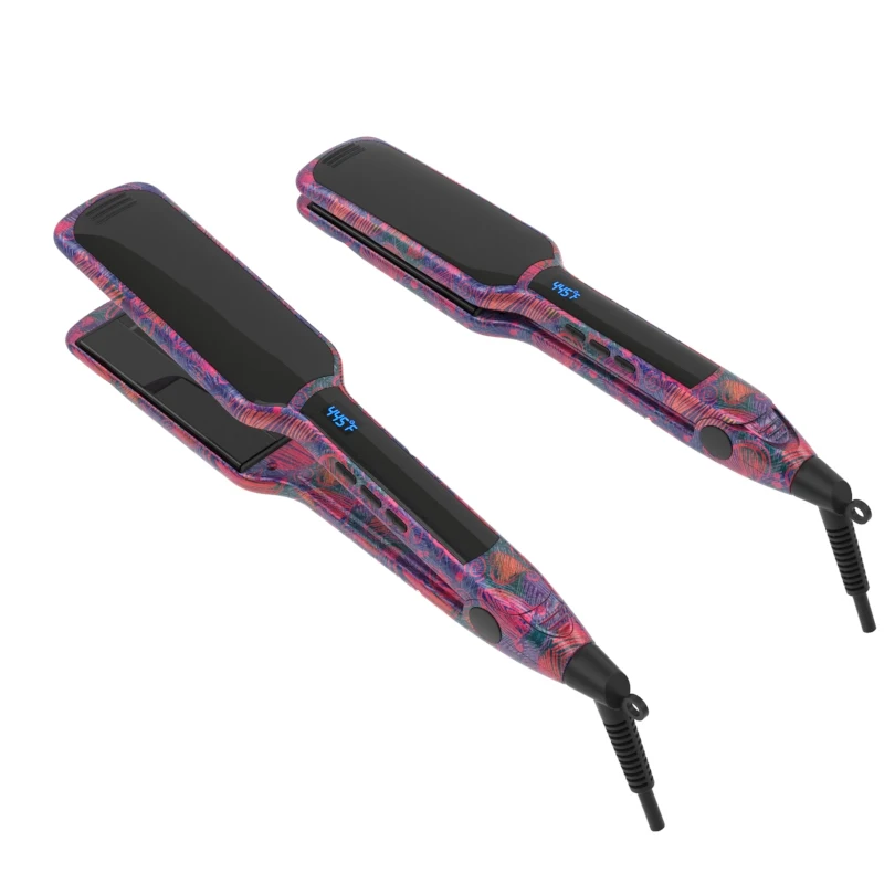 450 ultrasonic infrared  titanium plate hair straightener iron